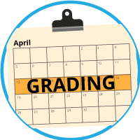 Calendar with one week highlighted
