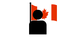 icon representing federal prime minister or provincial/territorial premier
