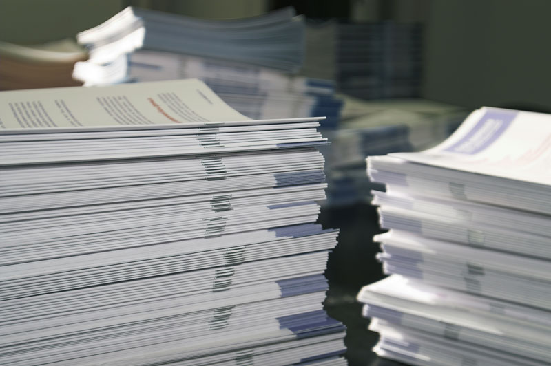 Stacks and stacks of papers